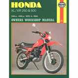 Haynes Repair Manual Honda Xl/Xr 250 & 500 1978 - 1984 (LARS)702.50.34